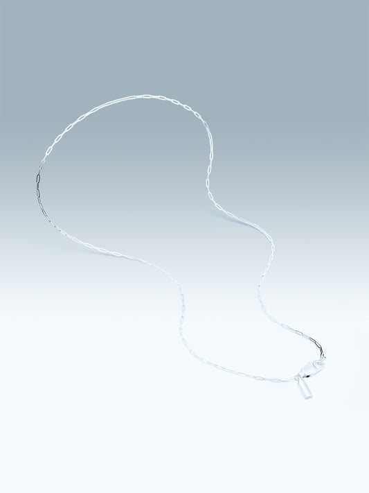 CLIP CHAIN NECKLACE IN SILVER